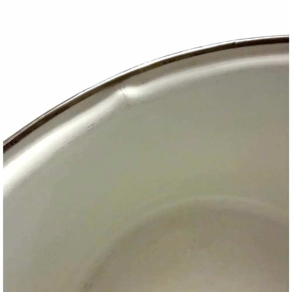 Vintage Megaware Enamel Stock Pot 12 Quart White Made in Spain 3602-C